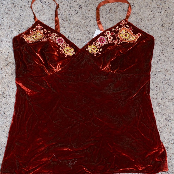 NWT Banana Republic silk blend beaded TopSZ4 - Picture 3 of 6